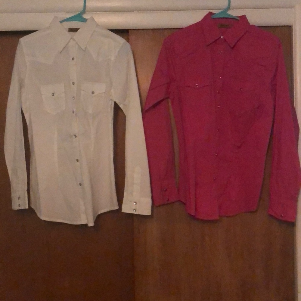 Two Wrangler button downs! buy both!!!